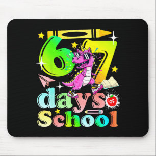 Alfombrilla De Ratón 67 Días De Colegio Divertido 6-7 Niñas Unicornio D