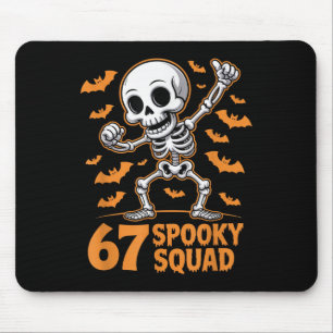 Alfombrilla De Ratón 67 Equipo Espeluznante Halloween Esqueleto 6 7 Mem