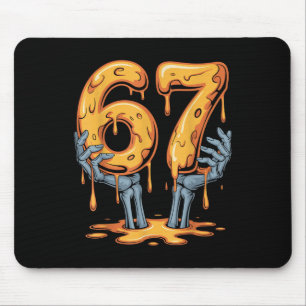 Alfombrilla De Ratón 67 goteo divertido esqueleto Halloween 67 meme hel