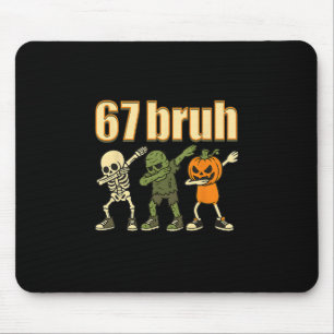 Alfombrilla De Ratón 67 Halloween Bruh Divertido Meme Brainrot Seis Sie