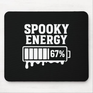 Alfombrilla De Ratón 67 Halloween Energías espeluznantes Brainrot Meme 