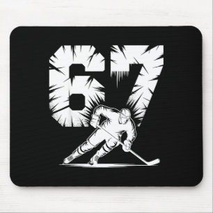 Alfombrilla De Ratón 67 Hockey Cool Six Seven Gen Alpha jerga Invierno