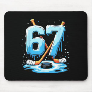 Alfombrilla De Ratón 67 Hockey Helado Goteo Gen Alpha Jerga Chicos Homb