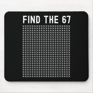 Alfombrilla De Ratón 67 Juego Encuentra 67 Meme Chicos Chicas 6 7 jerga