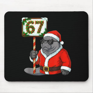 Alfombrilla De Ratón 67 Manatí Navidad Seis Siete Meme Brainrot Amante 