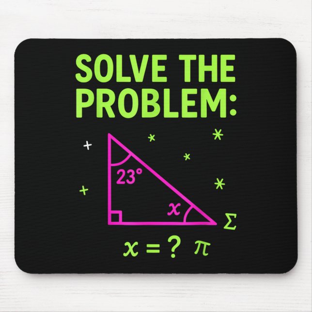 Alfombrilla De Ratón 67 Math Meme Solve The Problem Funny Teachers Stud (Frente)