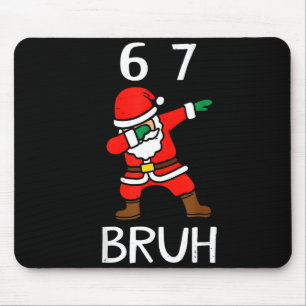 Alfombrilla De Ratón 67 Meme 6 7 Divertido Navidad Dabbing Santa Seis S