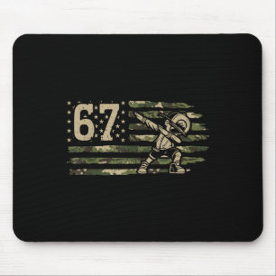 Alfombrilla De Ratón 67 Meme Dabbing Chico Camuflaje Usa Bandera Americ