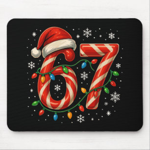 Alfombrilla De Ratón 67 Meme Divertido De Navidad Seis Siete Luces De N