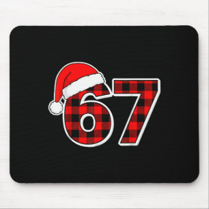 Alfombrilla De Ratón 67 Meme Divertido Navidad Cuadro Rojo Xmas Pijama 
