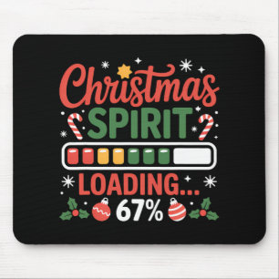 Alfombrilla De Ratón 67 Meme Espíritu Navideño Cargando 67% Seis Siete