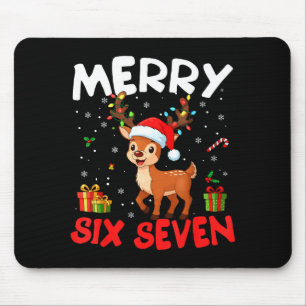 Alfombrilla De Ratón 67 Meme Feliz Seis Siete Reno Divertida Navidad M
