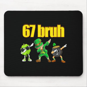 Alfombrilla De Ratón 67 meme haciendo dab leprechaun trébol olla de oro