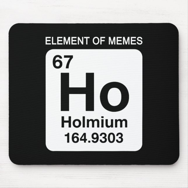 Alfombrilla De Ratón 67 Meme Number Element Of Memes Periodic Table 6 7 (Frente)