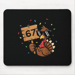 Alfombrilla De Ratón 67 Meme Pavo de Acción de Gracias Divertido 6 7 Ch