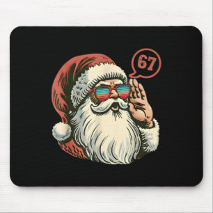 Alfombrilla De Ratón 67 Meme Santa Genial Santa Retro 6 7 Divertido Sei