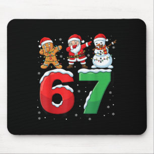 Alfombrilla De Ratón 67 Meme Seis Siete Santa haciendo Dabbing 6 7 Navi