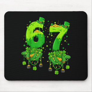 Alfombrilla De Ratón 67 Meme Tréboles Seis Siete Tréboles 6-7 St Patric