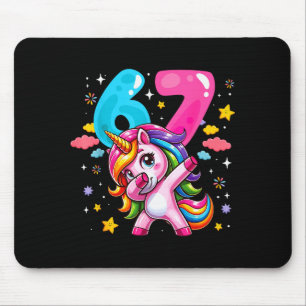 Alfombrilla De Ratón 67 Meme Unicornio Para Niñas Seis Siete Meme Brain