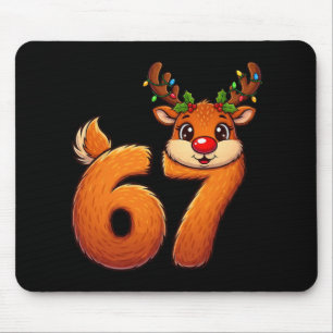 Alfombrilla De Ratón 67 Navidad divertido Reno Bruh Meme Pijama Mujer