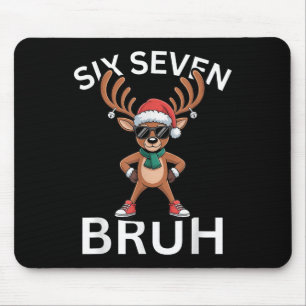 Alfombrilla De Ratón 67 Navidad Divertido Seis Siete Meme Brainrot Reno