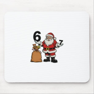 Alfombrilla De Ratón 67 Navidad Divertido Seis Siete Meme Brainrot Sant
