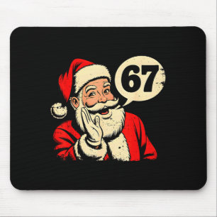 Alfombrilla De Ratón 67 Navidad Divertido Seis Siete Meme Brainrot Sant