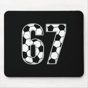 Alfombrilla De Ratón 67 Números de Fútbol Six Seven Amantes del Fútbol