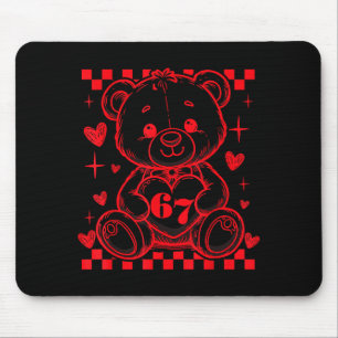 Alfombrilla De Ratón 67 Osito De Peluche Con Corazón Lindo Día De San V