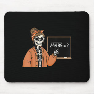 Alfombrilla De Ratón 67 Profesor Esqueleto Halloween Raíz Cuadrada 4489
