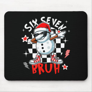 Alfombrilla De Ratón 67 Seis Siete Bruh Divertido Muñeco de Nieve Navid