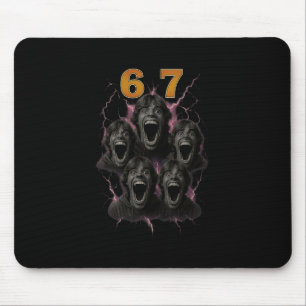 Alfombrilla De Ratón 67 Seis Siete Contrabando 6 7 Diseño De Meme Diver