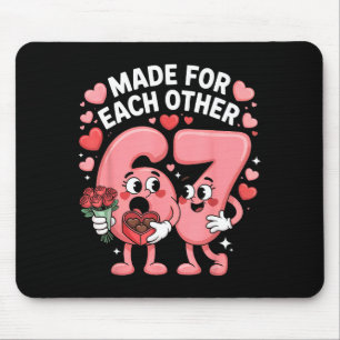 Alfombrilla De Ratón 67 Seis Siete Meme Gen Alpha Día de San Valentín C