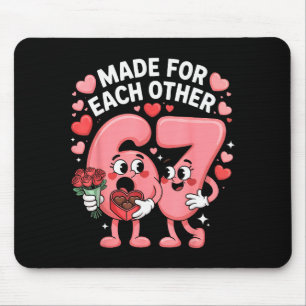 Alfombrilla De Ratón 67 Seis Siete Meme Gen Alpha Día de San Valentín C