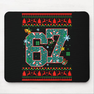 Alfombrilla De Ratón 67 Seis Siete Navidad Divertido Meme Mano 67 Parej