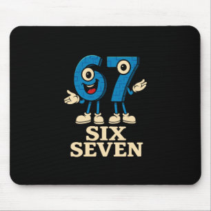 Alfombrilla De Ratón 67 Six Seven 6-7 - Divertida Camiseta de humor ita