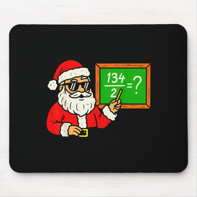 Alfombrilla De Ratón 67 Teacher Christmas Santa Six Seven Meme Brainrot (Frente)