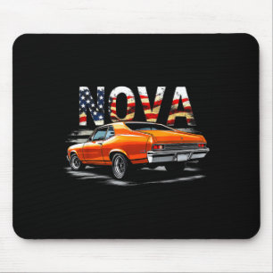 Alfombrilla De Ratón 68-72 nova ventana trasera muscle car bandera amer