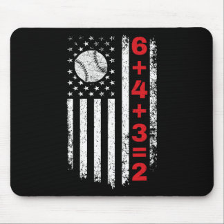 Alfombrilla De Ratón 6+4+3=2 Double Play Sell Math Player American Flag