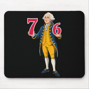 Alfombrilla De Ratón 6 7 7 6 George Washington Seis Siete