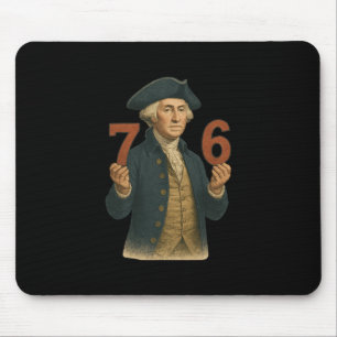 Alfombrilla De Ratón 6-7 7-6 George Washington Seis Siete Americano