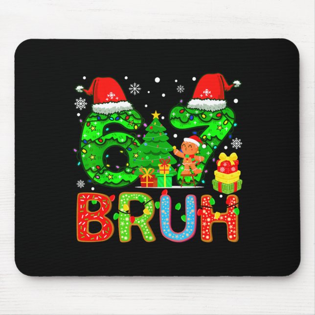 Alfombrilla De Ratón 6 7 Pajamas Six Seven Matching Ugly Christmas 67 M (Frente)