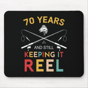 Alfombrilla De Ratón 70 Años Y Aún Manteniéndolo Reel 70 cumpleaños F