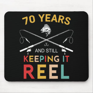 Alfombrilla De Ratón 70 años y todavía manteniéndolo Reel Cumpleaños 70