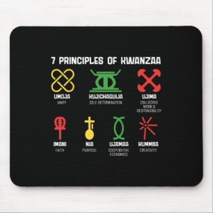 Alfombrilla De Ratón 7 Principios De Kwanzaa Feliz Kwanzaa Amer African