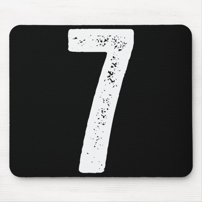 Alfombrilla De Ratón 7th Birthday 7 Years Uniform Srts Team Jersey Numb (Frente)