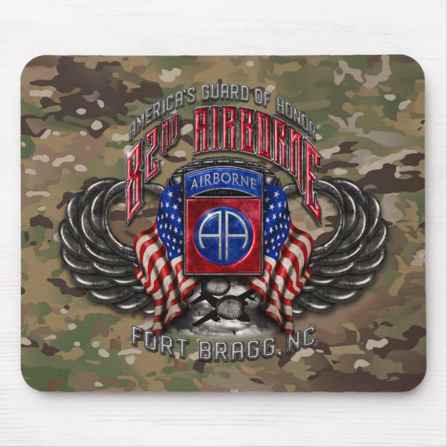 Alfombrilla De Ratón 82.º Fort Bragg Camo Mousepad (Frente)