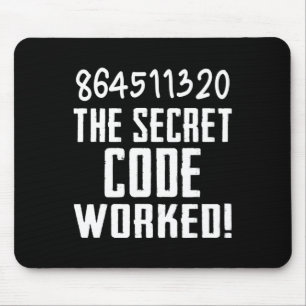Alfombrilla De Ratón 864511320 ¡El código secreto funcionó! Trump perdi