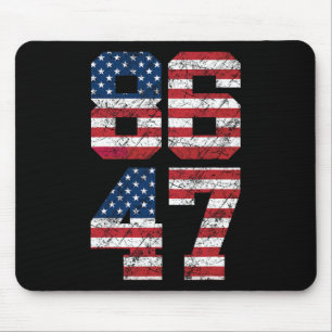 Alfombrilla De Ratón 8647 Anti Trump 86 47 Retro Bandera de EE. UU. Ant