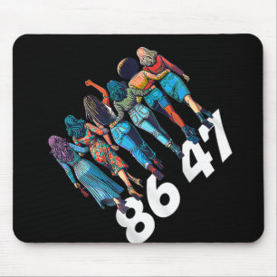 Alfombrilla De Ratón 86 47 Mujeres Chicas anti Trump Funny Retro 8647 F